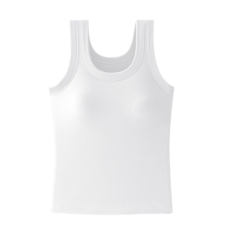 Paris Plus Size Built-In Bra Tank Top